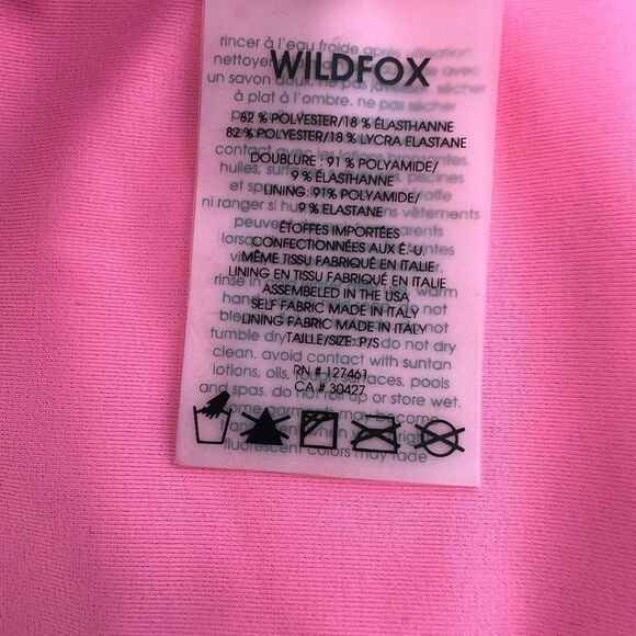 Wildfox Swim 60's Floral Triangle String Tie Bikini Bottom Size Small - Picture 7 of 8